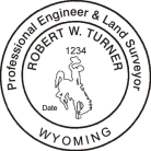 Wyoming Professional Engineer & Land Surveyor Seal